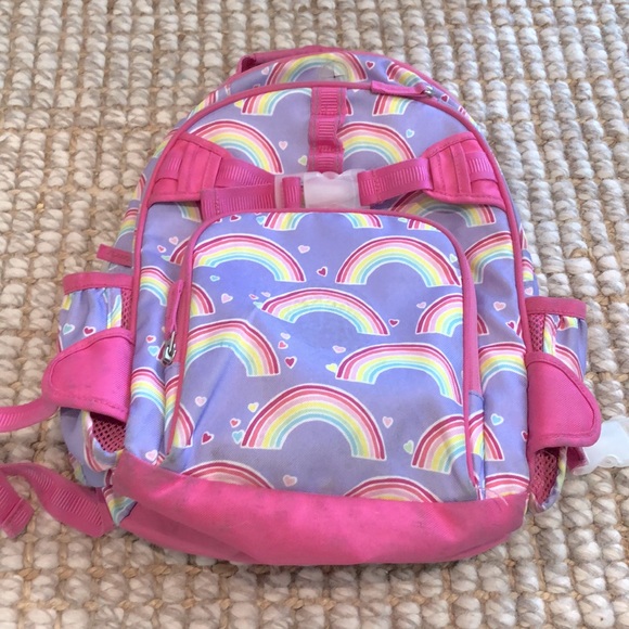 pottery barn rainbow backpack